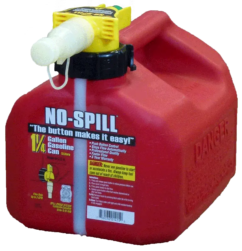 1.25-Gallon No-Spill Gas Can For Portable Fuel Storage | Gc13459 1