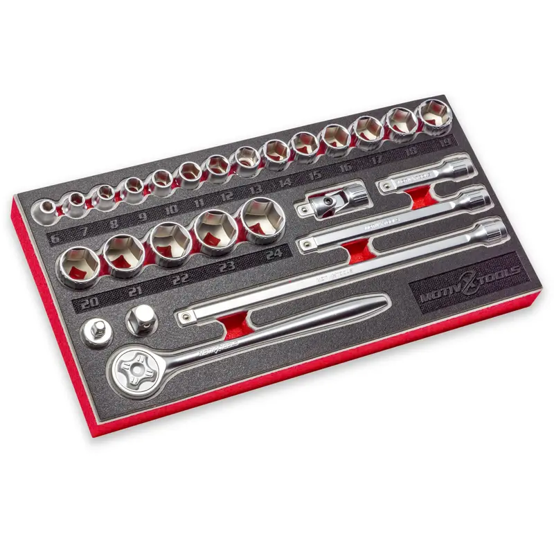 26-Piece 3/8-Inch Drive Metric Socket And Ratchet Set 1