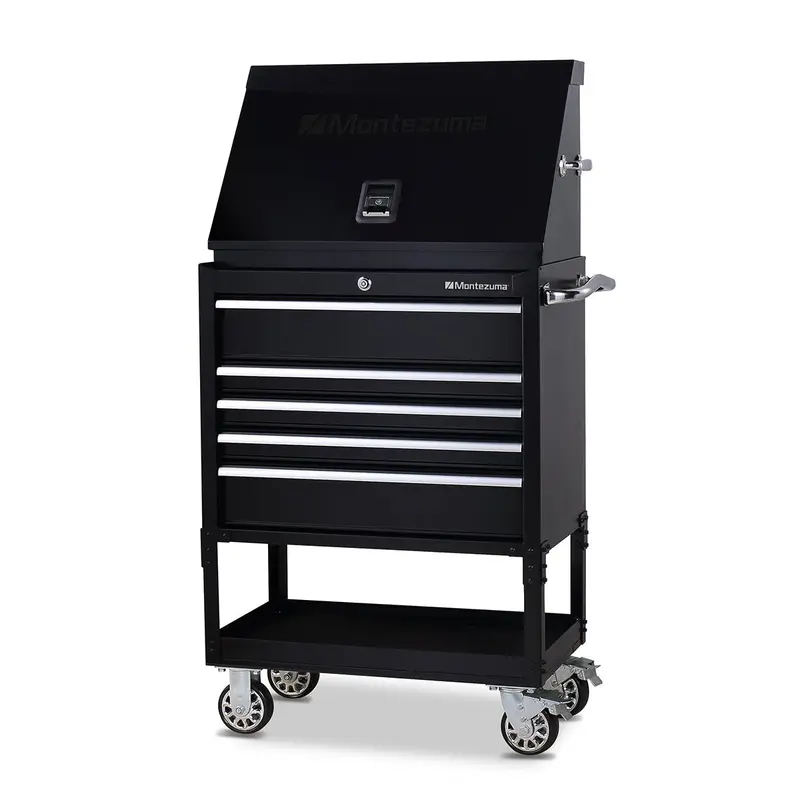 30-Inch Steel Triangle Toolbox With 30-Inch 5-Drawer Utility Cart Bundle 1