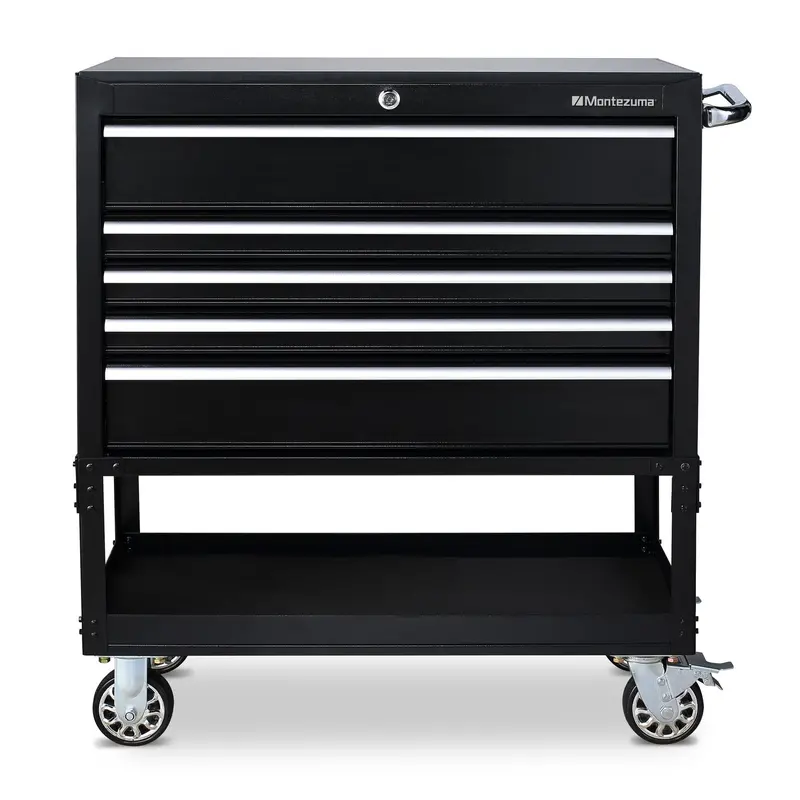36" Wide Heavy-Duty 5-Drawer Mobile Utility Cart 1