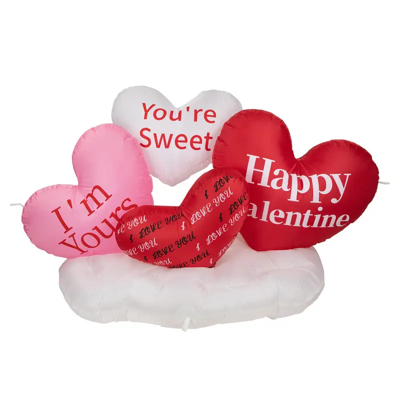 5-Foot Inflatable Led Heart – Light-Up Outdoor Or Indoor Valentine’S Day Decor 1