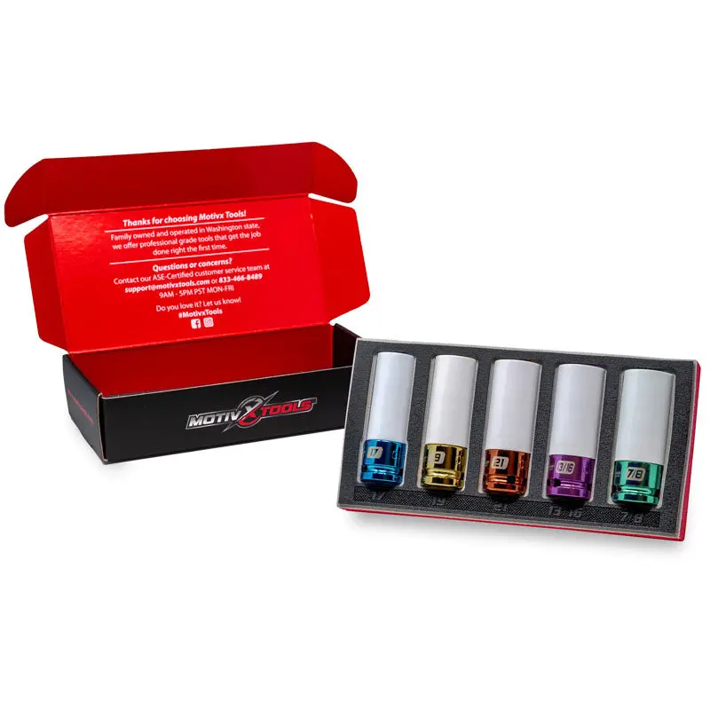 5-Piece Metric And Sae Non-Marring Lug Nut Socket Kit 1