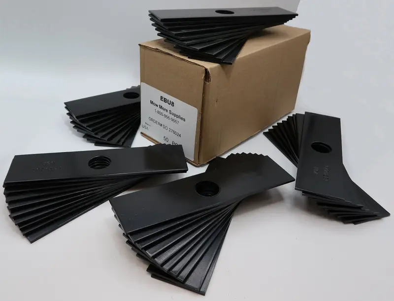 50-Pack Of Heavy-Duty 8-Inch Edger Blades With 1-Inch Center Hole (Unsharpened) 1