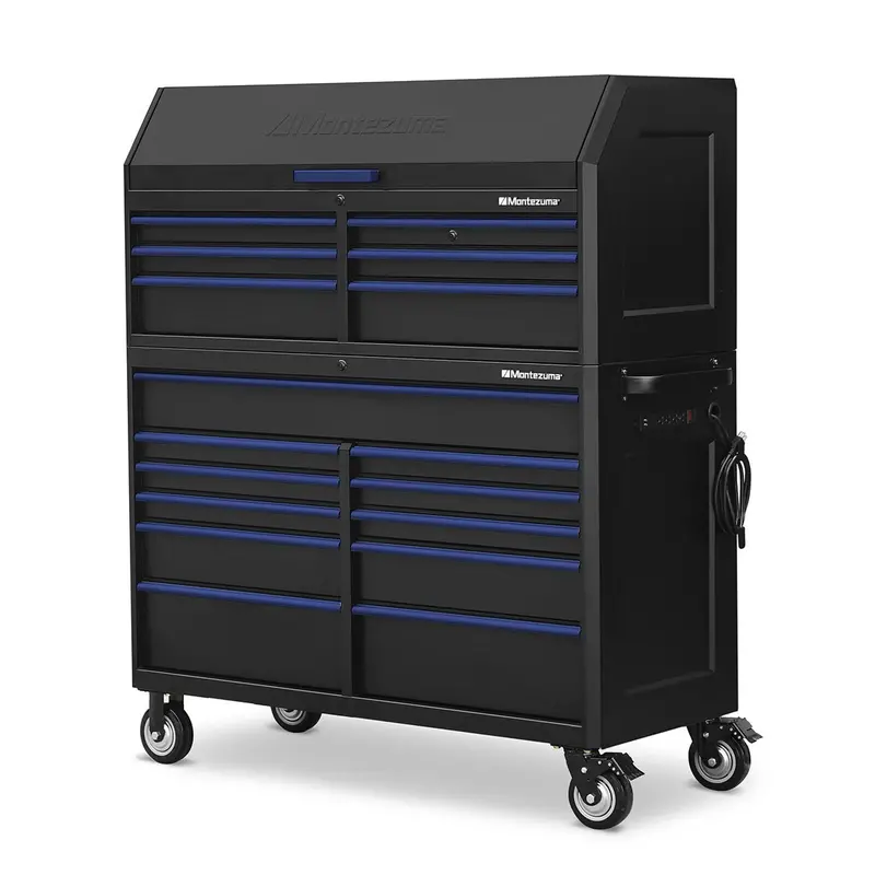 56-Inch Wide 17-Drawer Tool Cabinet Combo – 24-Inch Depth 1