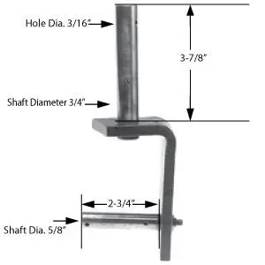 6-Inch Caster Yoke Compatible With Bobcat, Bunton, John Deere, Kees, Lesco, And Snapper | Cys2243 1