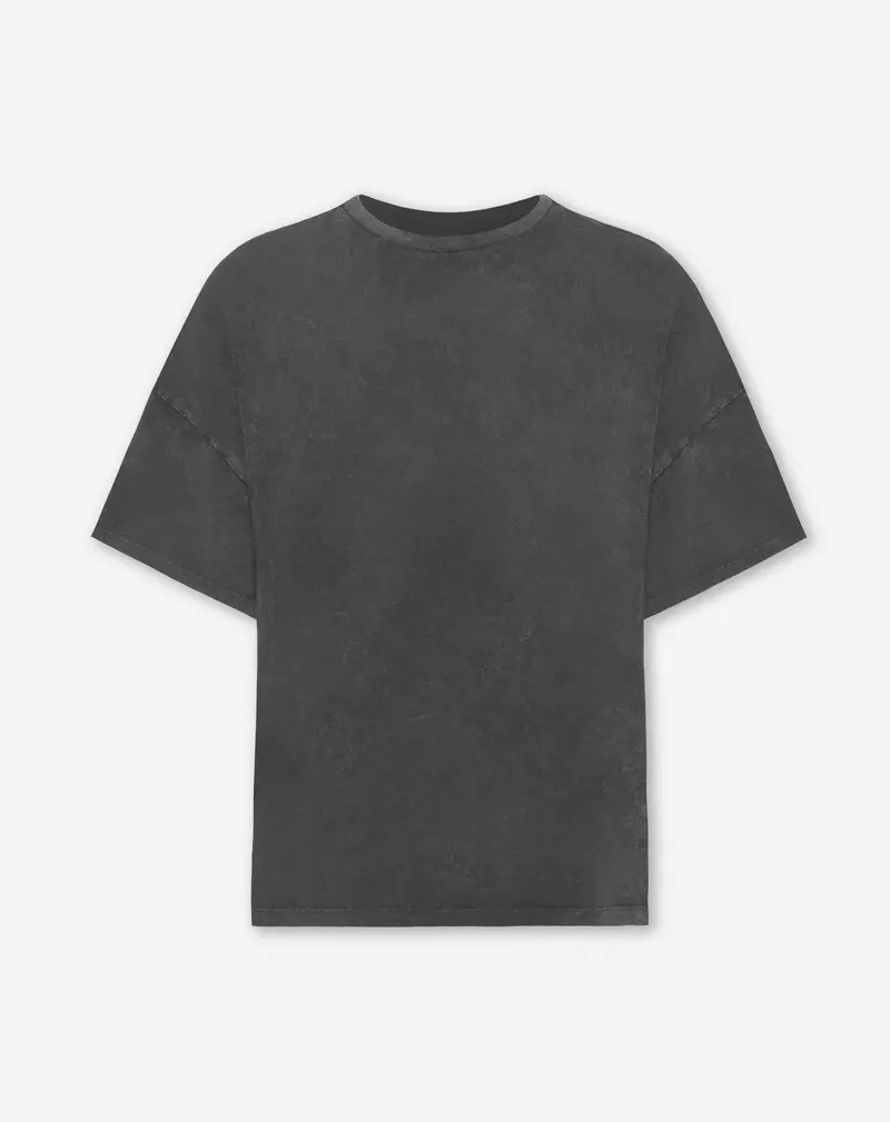 Acid Gray Love-Themed Oversized T-Shirt 1