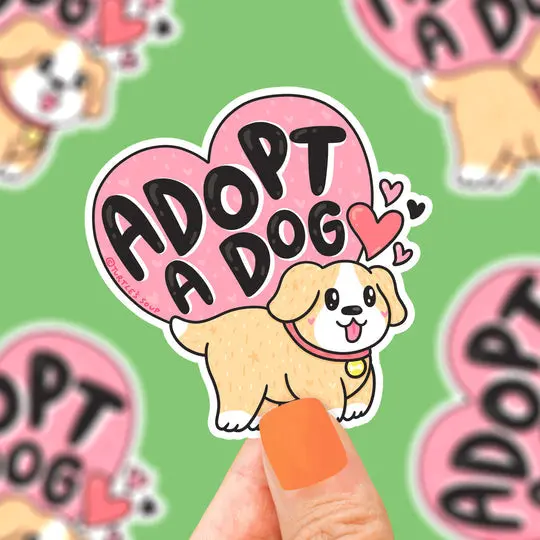 Adopt A Dog Awareness Sticker – Turtle’S Soup 1