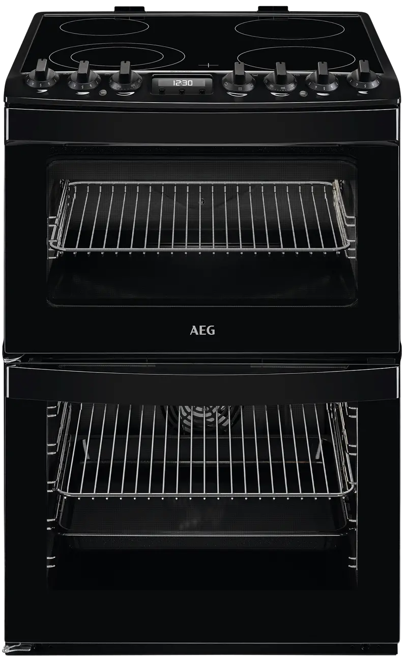 Aeg 6000 Steambake Ccb6741Acb 60Cm Ceramic-Hob Electric Cooker – Black 1