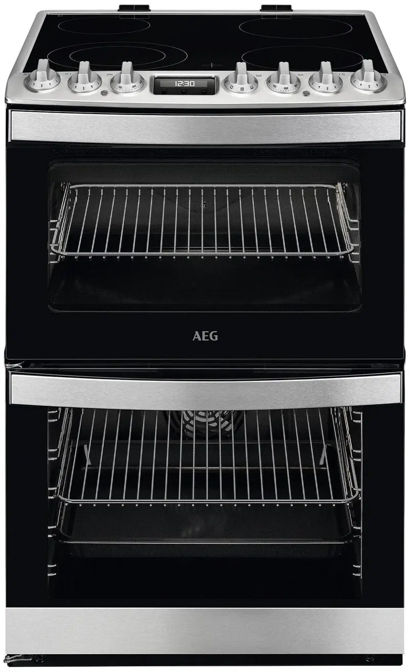 Aeg 6000 Steambake Ccb6741Acm 60Cm Ceramic-Hob Electric Cooker – Stainless Steel 1