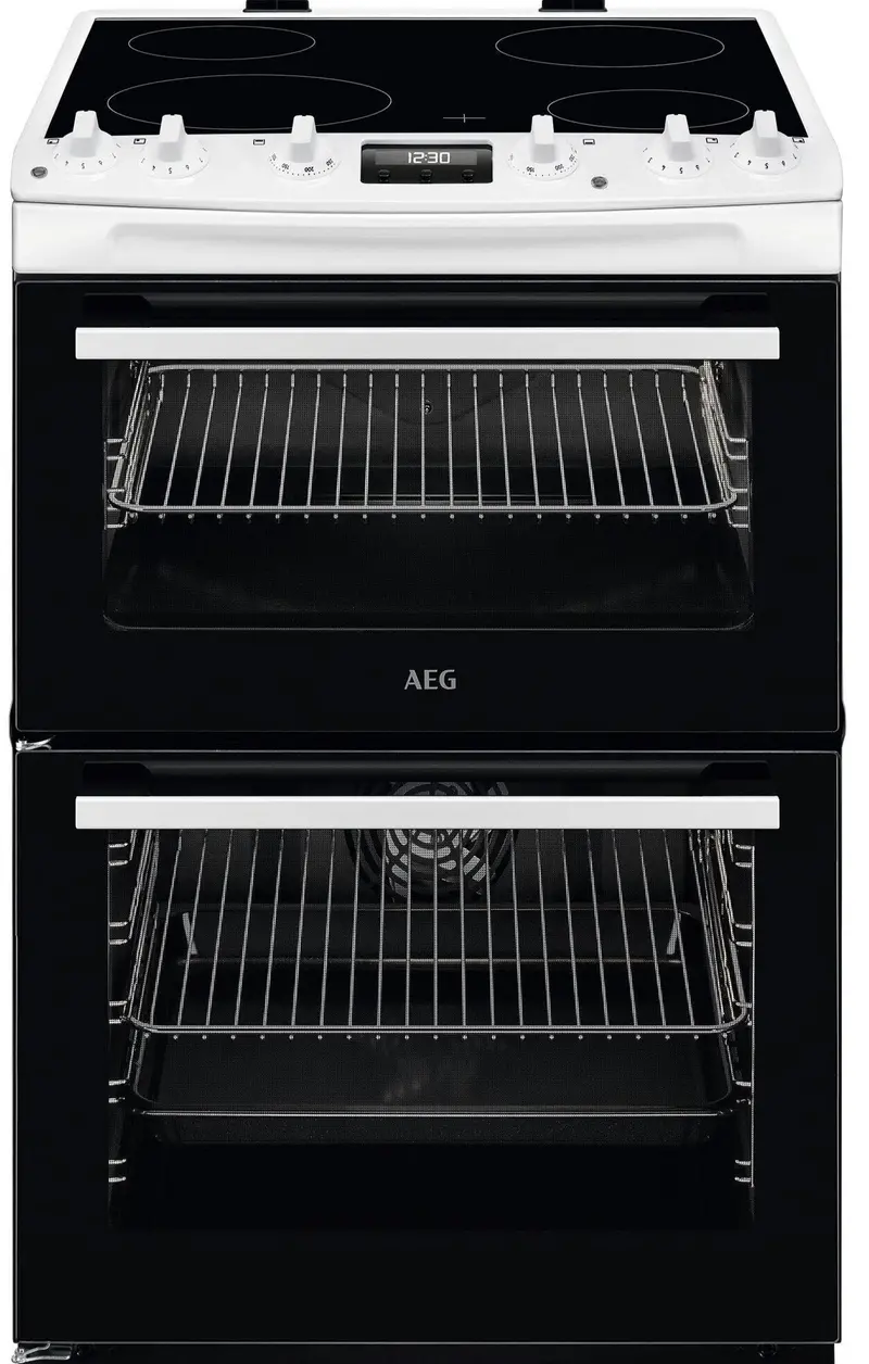 Aeg Ccx6540Acw 60Cm Ceramic-Hob Electric Cooker In White 1