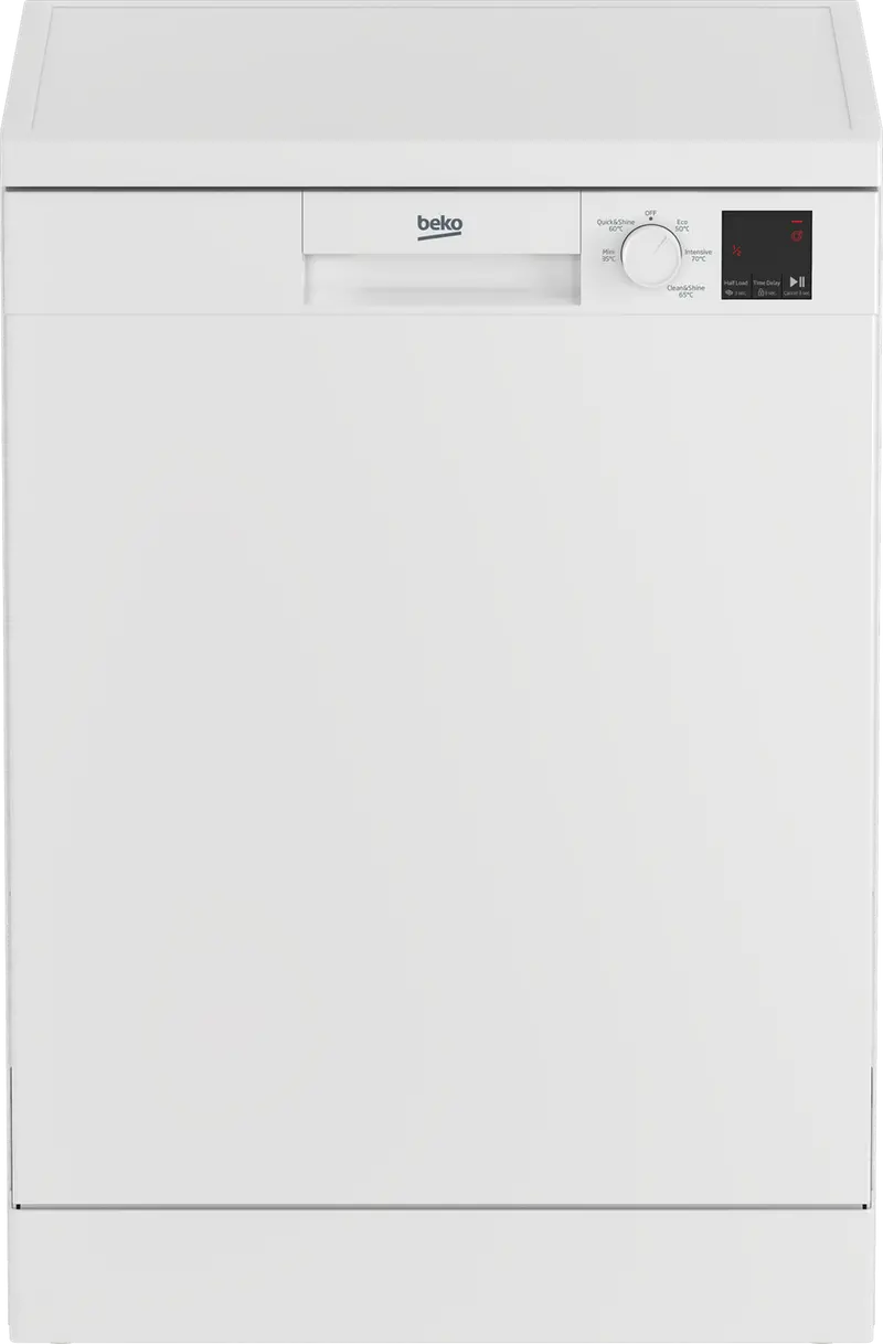Beko Dvn05C20W White Standard Dishwasher – E Energy Efficiency 1