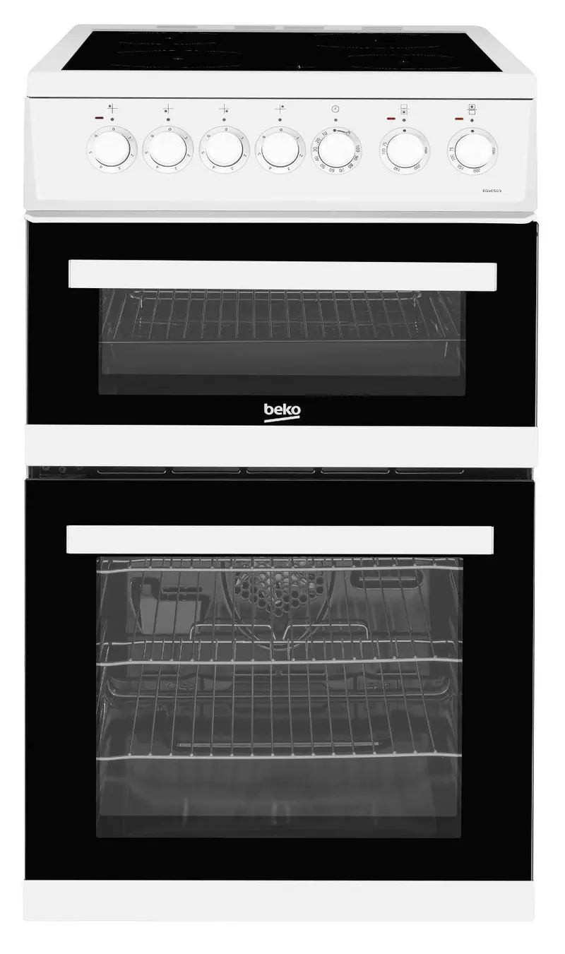 Beko Edvc503W 50Cm Built-In Electric Cooker – Ceramic Hob & White Design 1