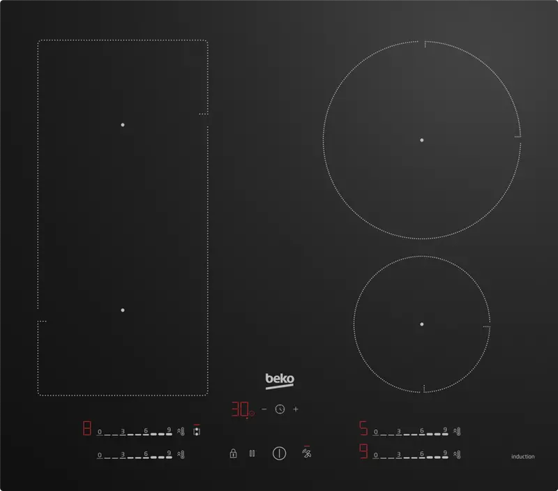Beko Hiip64530Uft 59Cm Portable Induction Hob – Black Glass Surface, Plug-And-Play Setup 1