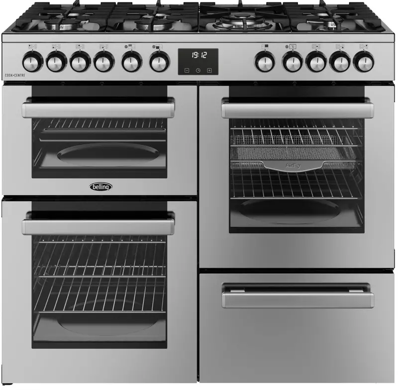 Belling Cookcentre 100Df 100Cm Dual-Fuel Range Cooker – Stainless Steel 1