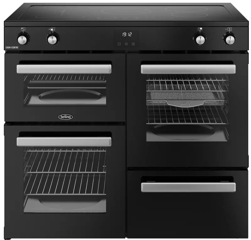 Belling Cookcentre 100Ei 100Cm Induction Electric Range Cooker – Black 1