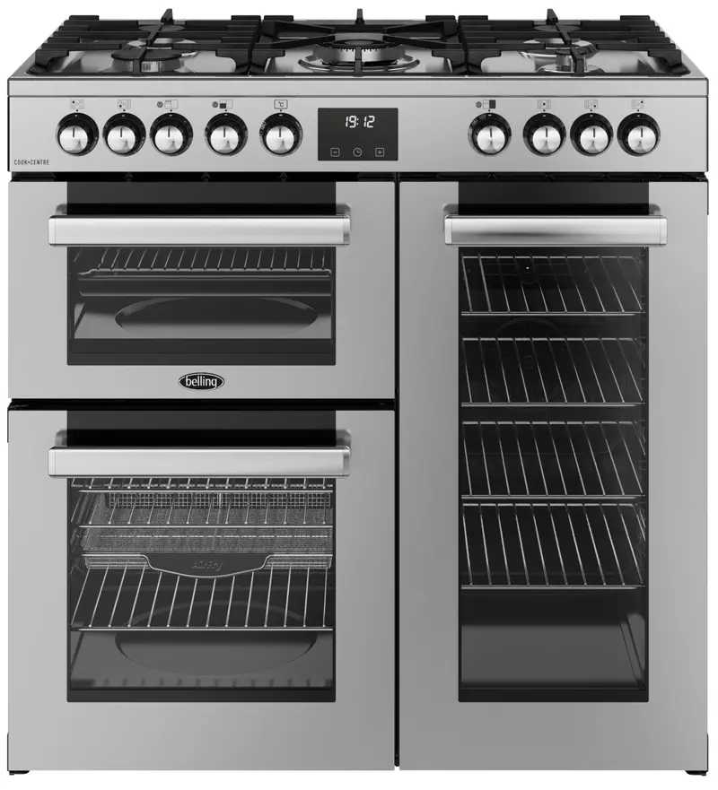 Belling Cookcentre 90Df 90Cm Dual Fuel Range Cooker – Stainless Steel 1