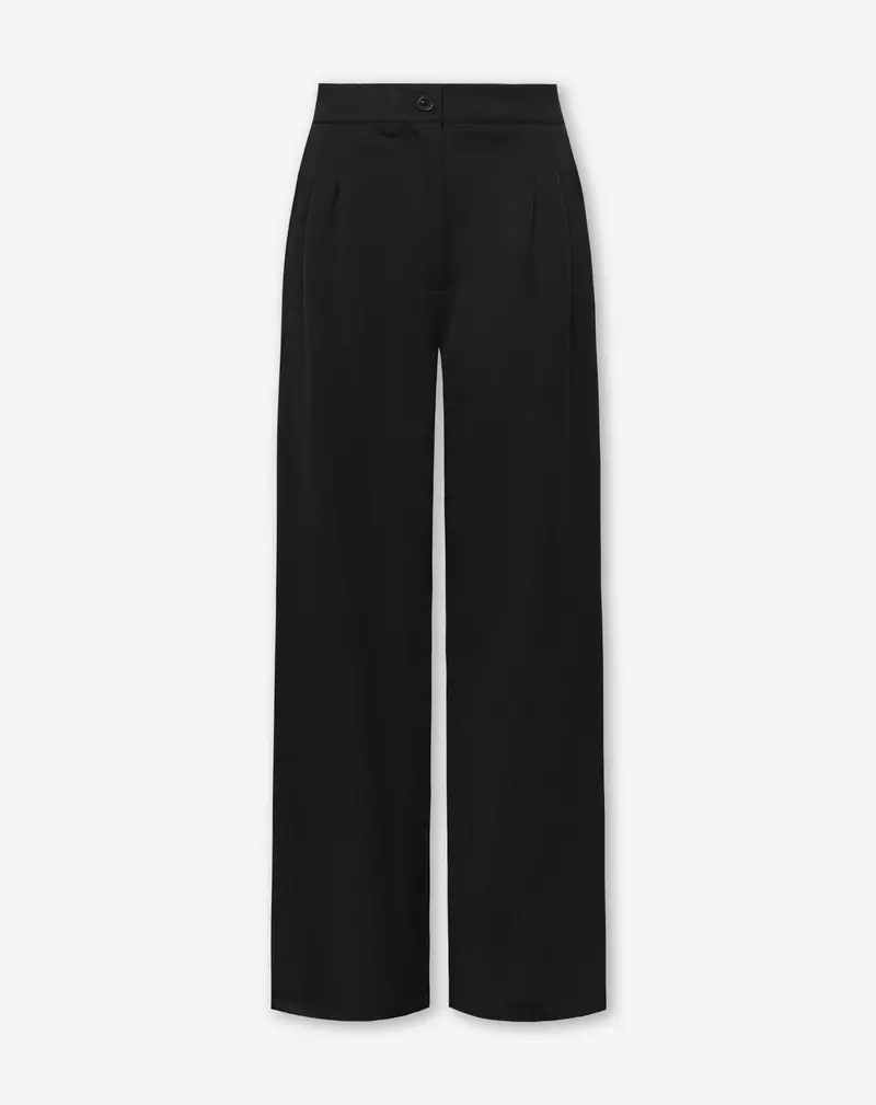 Black Iris Straight-Leg Trousers 1