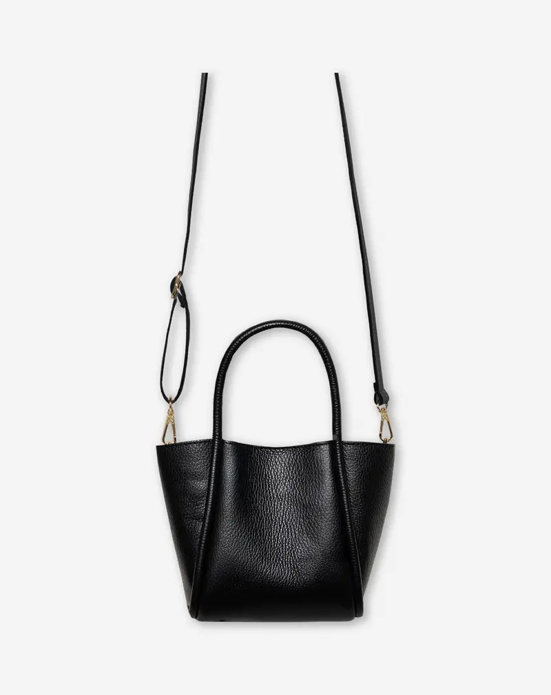 Black Structured Crossbody Bag – Lilah Collection 1