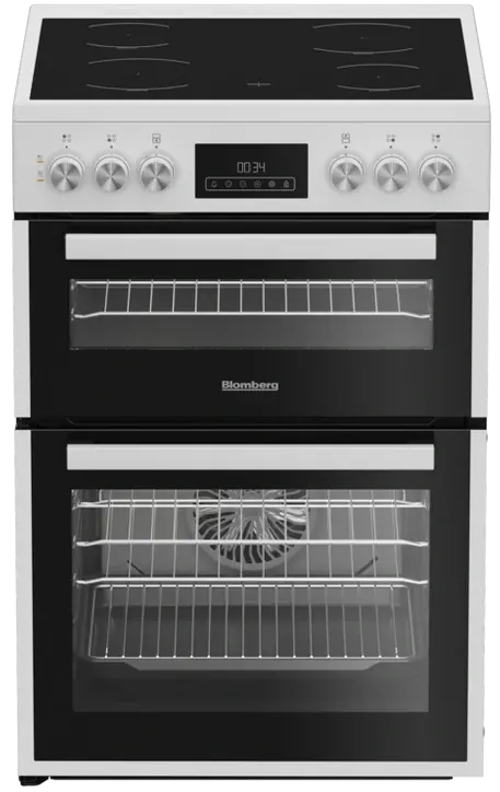 Blomberg Hkrn651W 60Cm Ceramic Hob Electric Cooker – Sleek White Finish 1