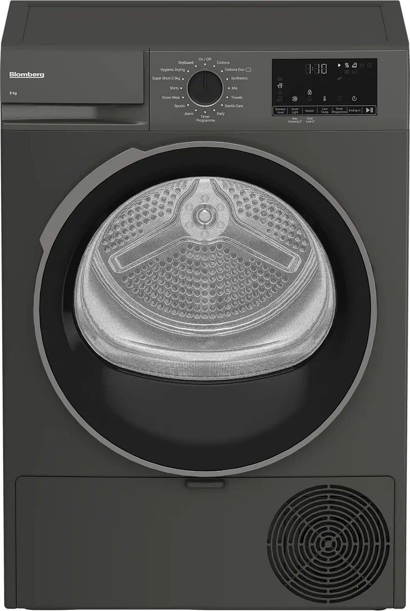 Blomberg Lta18321G 8Kg Heat Pump Tumble Dryer – Graphite, A++ Rated 1