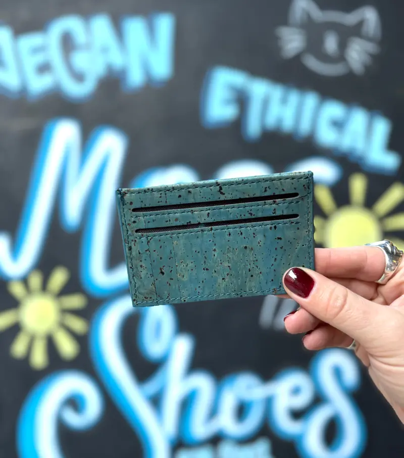Blue Cork Classic Cardholder – Modern Color Accent 1
