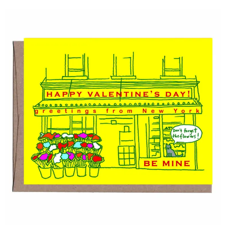 Bodega Cat Valentine’S Day Card – La Familia Green 1