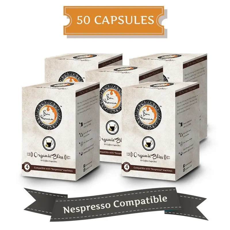 Bonhomia Organic Bliss Mild Nespresso-Compatible Capsules (50-Pack) 1