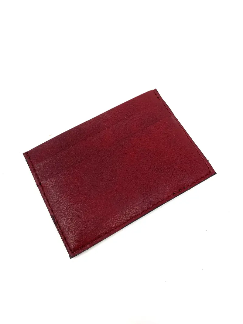 Boris Minimalist Cardholder In Bordeaux By Novacas 1