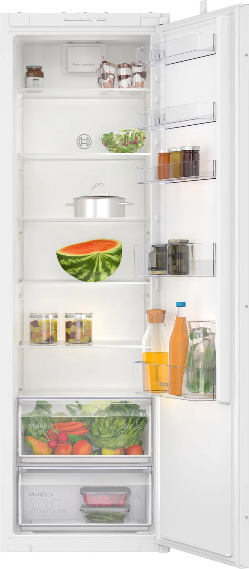 Bosch Serie 2 Kir81Nse0G 54 Cm Integrated Upright Refrigerator – Sliding Door Kit – White – Energy Class E 1
