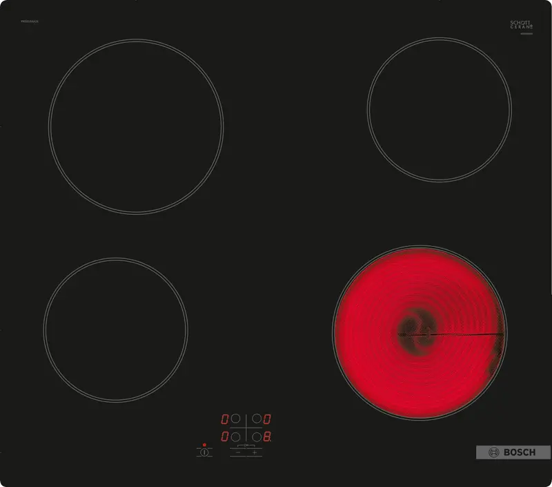 Bosch Series 2 Pke61Raa8B 59Cm Black Ceramic Cooktop 1