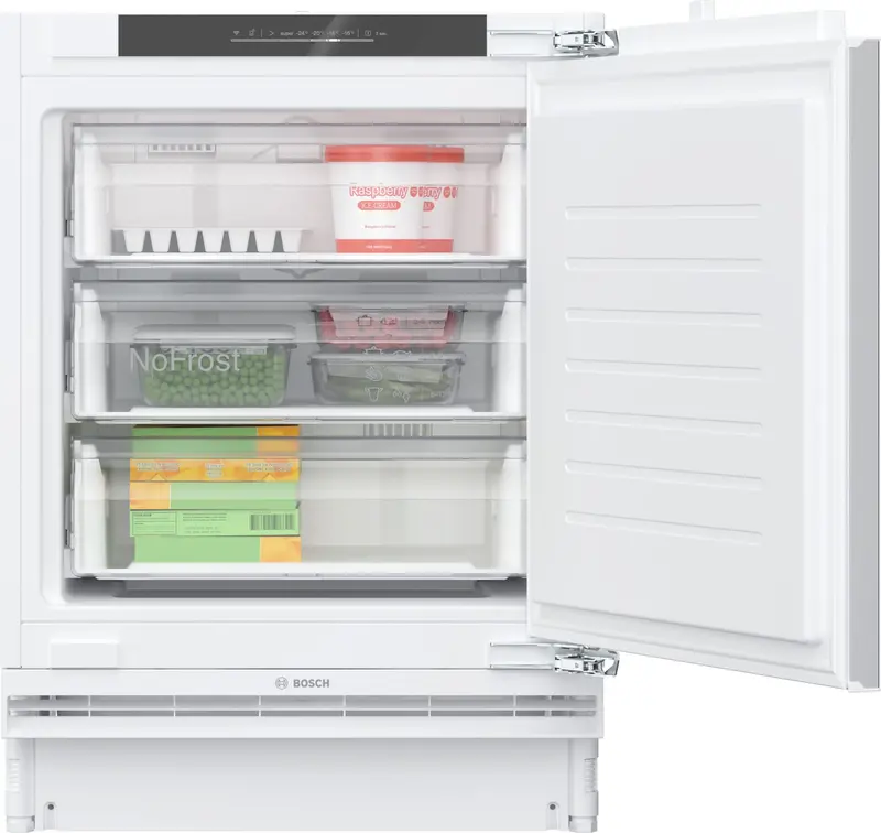 Bosch Series 4 Gun21Vfe0G 60Cm Integrated Undercounter Freezer – White, E Rated, Fixed Door Kit 1