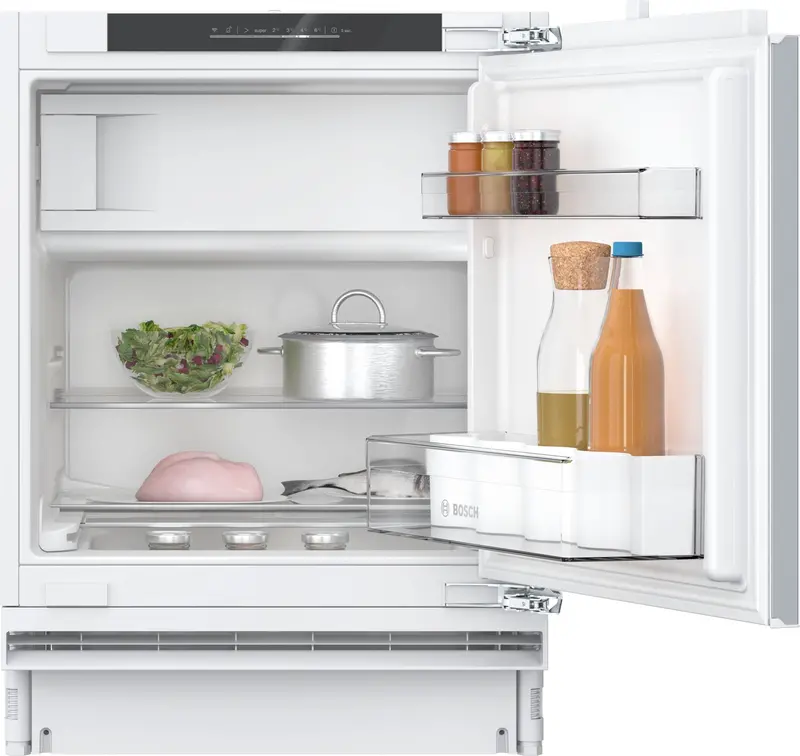 Bosch Series 4 Kul22Vfd0G 60Cm Integrated Fridge With Ice Box – White, D Energy Rating, Fixed Door 1