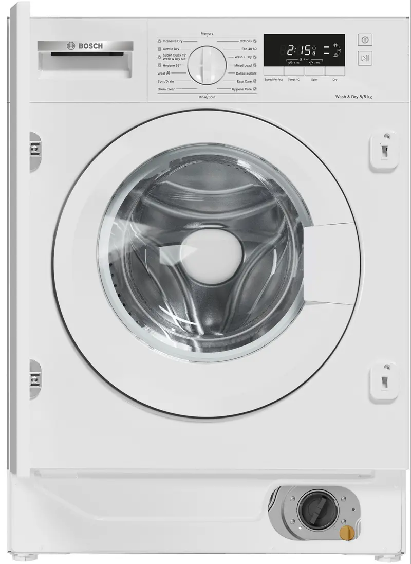 Bosch Series 4 Wkd28260Gb Fully Integrated Washer-Dryer – 8 Kg Wash / 5 Kg Dry, 1400 Rpm, White (E Rated) 1