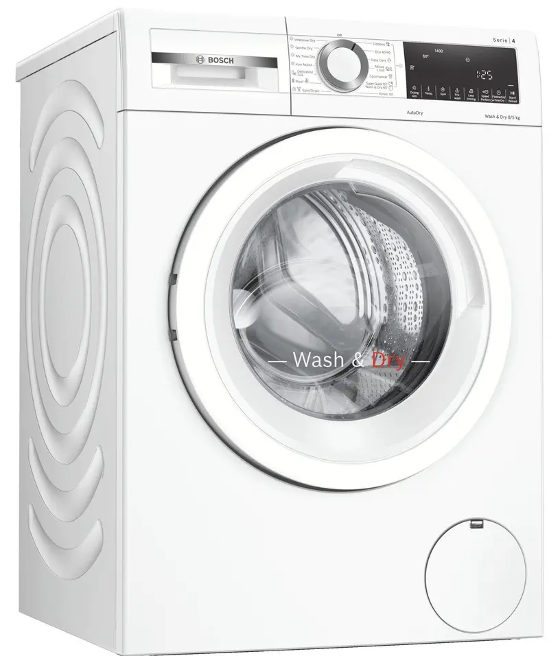 Bosch Series 4 Wna134U8Gb 8 Kg Wash & Dry Combo – 1400 Rpm Spin, White, Energy E 1