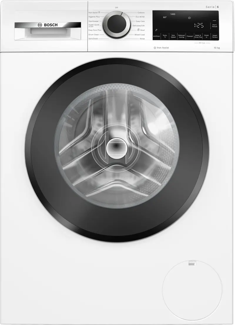 Bosch Series 6 10Kg Front-Load Washing Machine – 1400 Rpm Spin, A Energy Rating, White 1