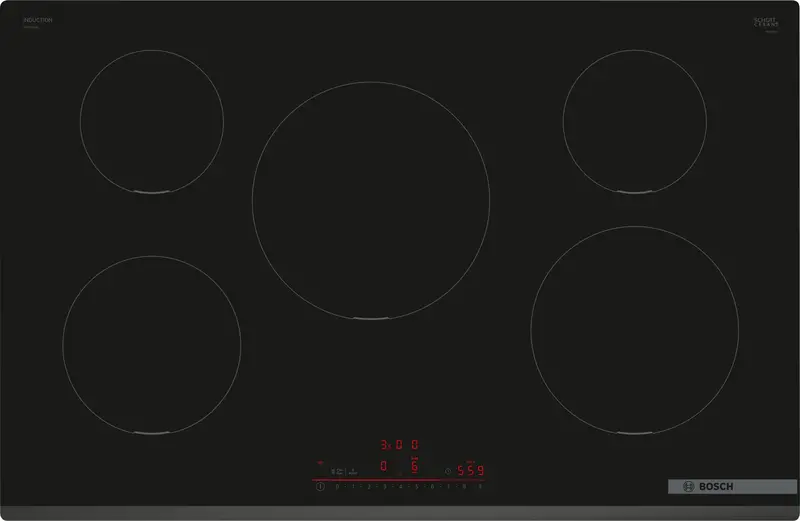 Bosch Series 6 Piv831Hb1E 80Cm Black Induction Hob 1