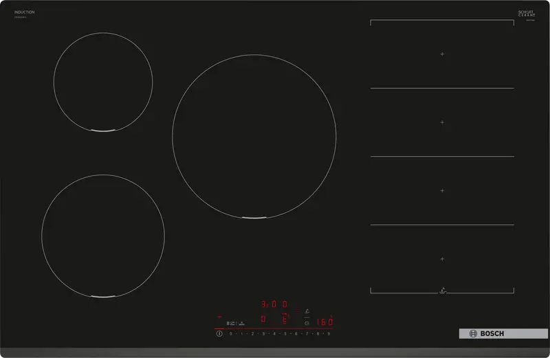 Bosch Series 6 Pxv831Hc1E 80Cm Black Induction Hob 1