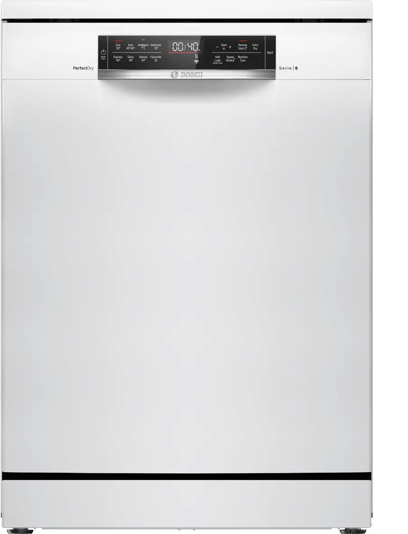 Bosch Series 6 Sms6Tcw01G Freestanding Dishwasher – Pure White, Energy Class A 1