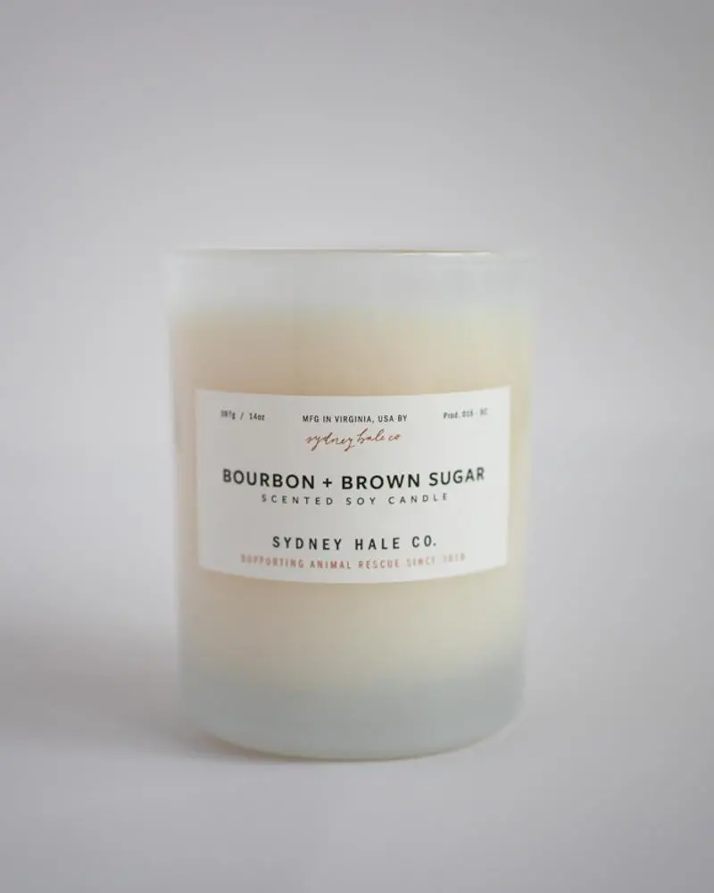 Bourbon & Brown Sugar Soy Candle By Sydney Hale 1