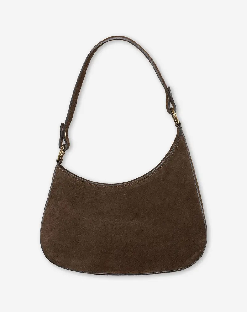 Brown Suede Tote Bag – Vivian Design 1
