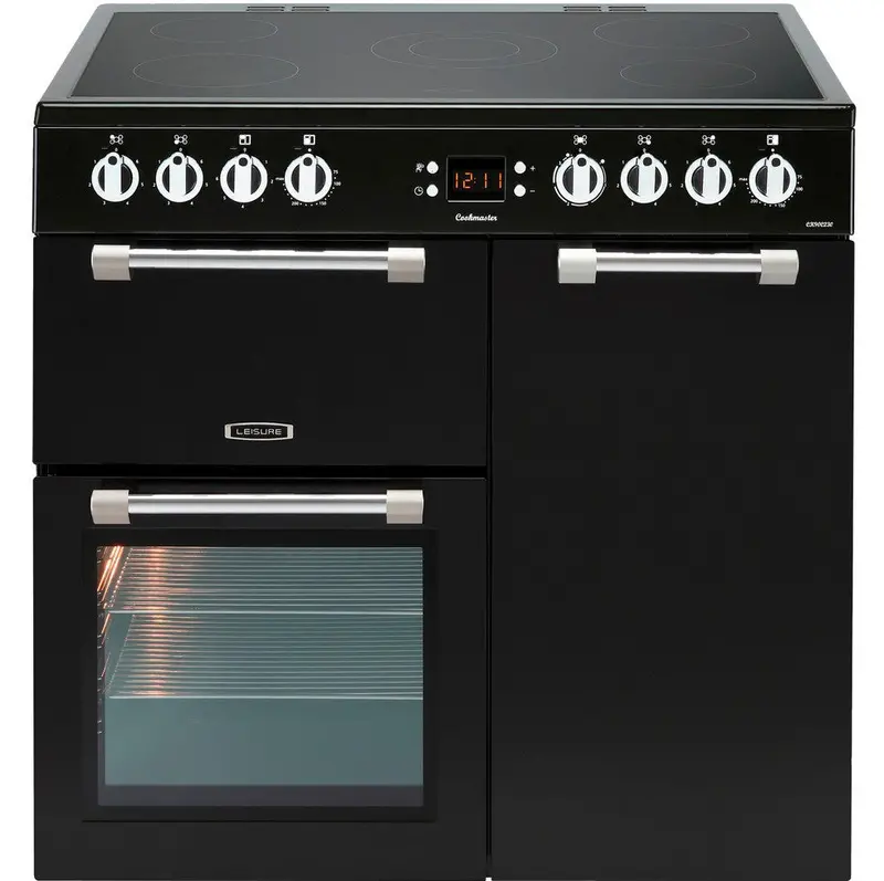 Cookmaster Ck90C230K 90Cm Ceramic Electric Range Cooker – Sleek Black 1
