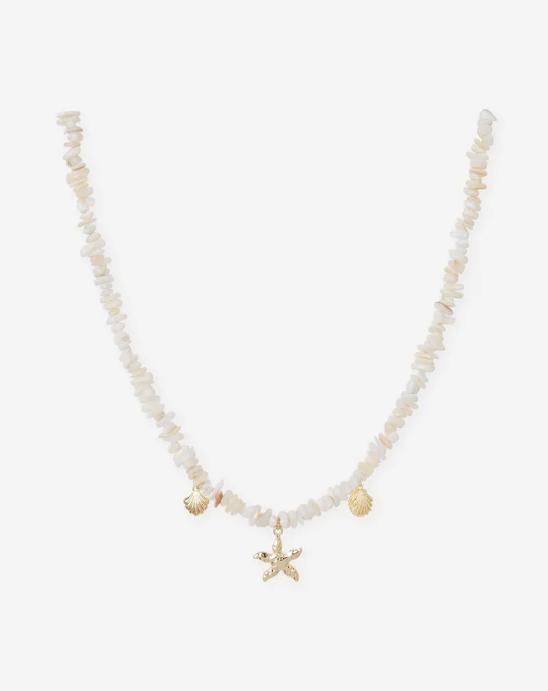 Cream-Colored Beaded Necklace – Organic Textured Strand 1
