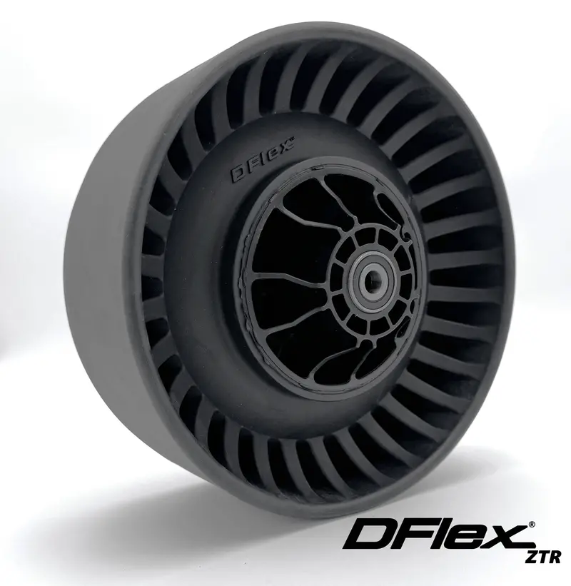 Dflex Flat-Free 11X5-5 Solid Front Lawn Mower Tires – 2-Pack For Zero-Turn Mowers 1
