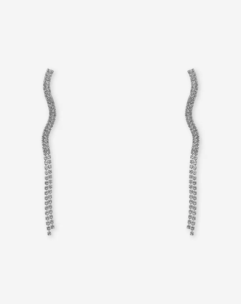 Diamond Swirl Stud Earrings 1