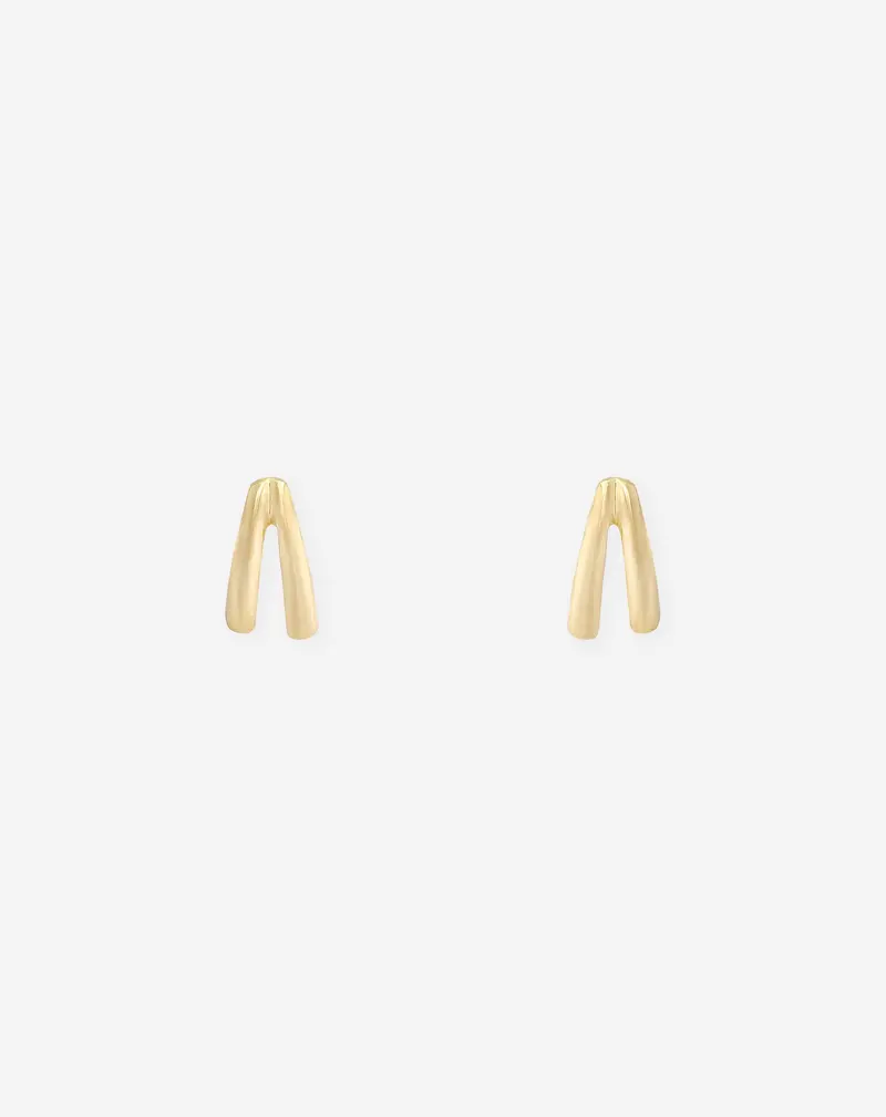 Double Teardrop Twin Earrings 1