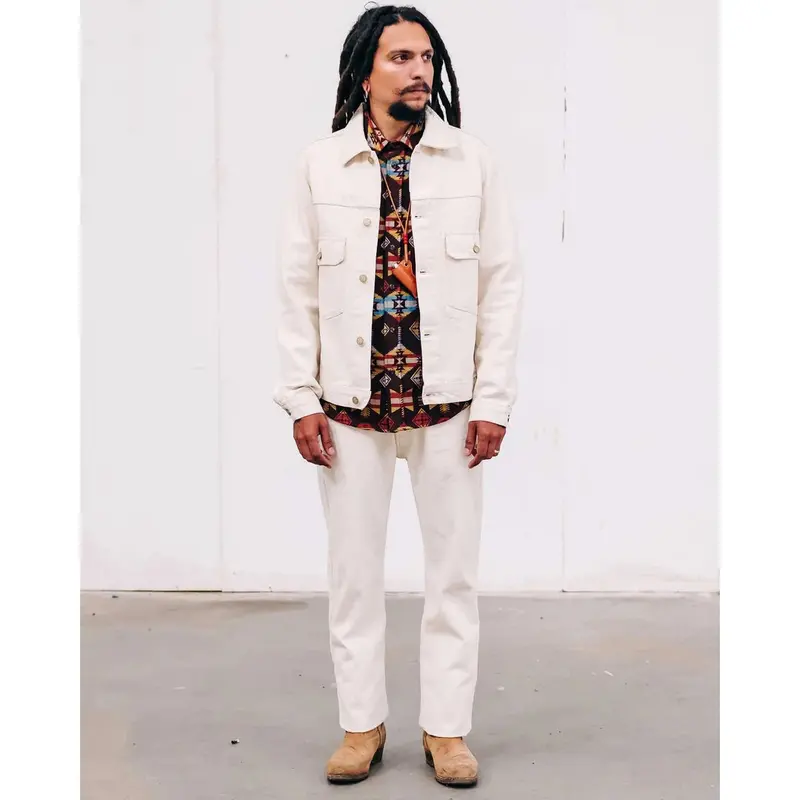 Eat Dust Type Dust Bull Denim Jacket – Undyed Natural 1