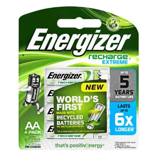 Energizer Recharge Extreme Aa Batteries – 4-Pack, 2300 Mah 1