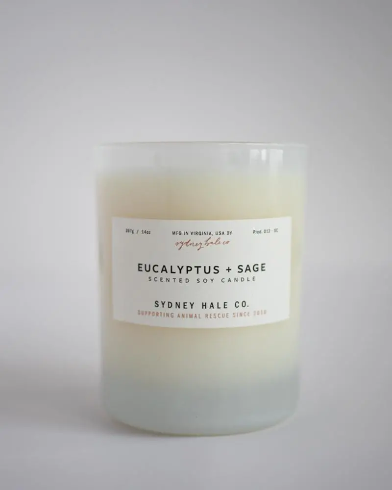 Eucalyptus & Sage Aromatherapy Soy Candle 1