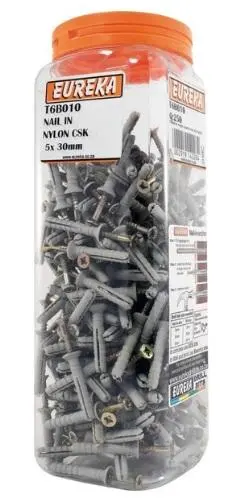Eureka Countersunk Nylon Nail-In Anchors 1