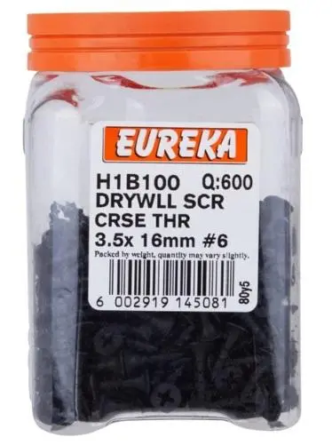 Eureka Heavy-Duty Coarse-Thread Drywall Screws 1